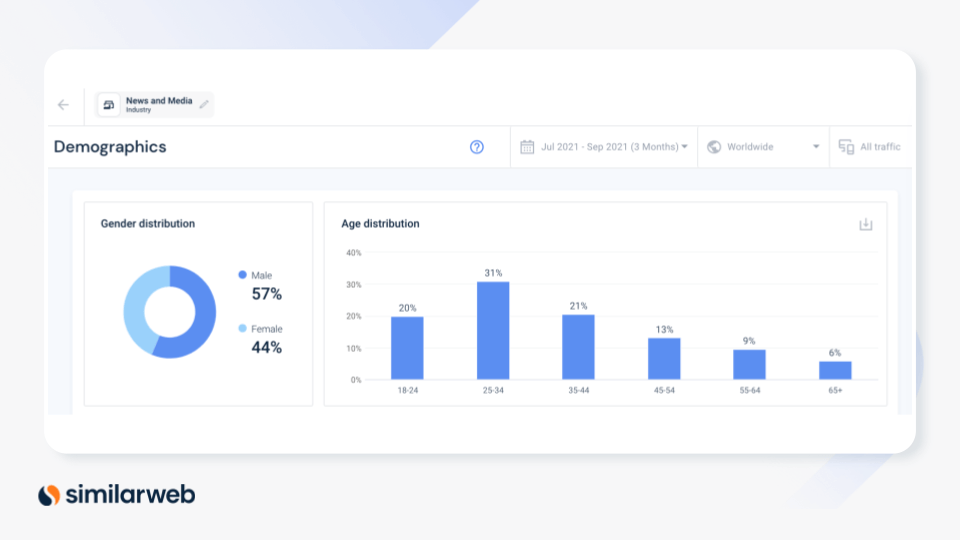 demografi pemirsa web serupa