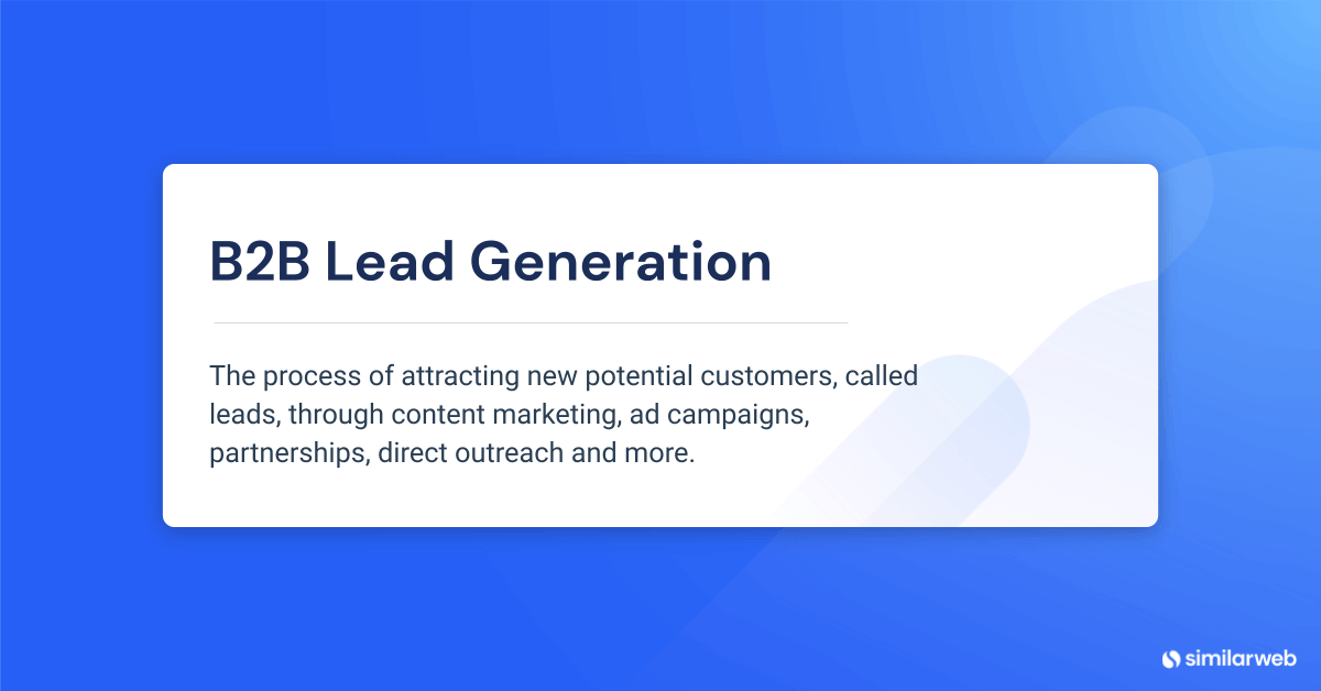 Definiția B2B lead generation.