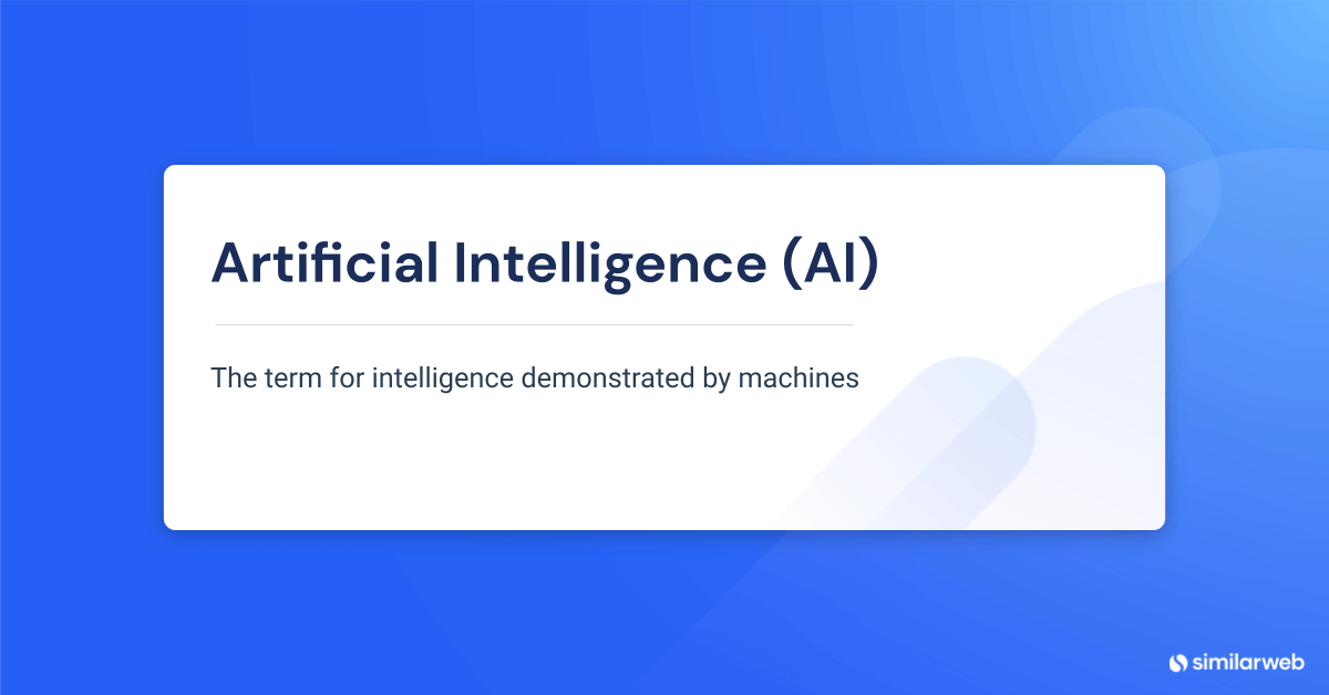 L'IA est l'intelligence démontrée par les machines.