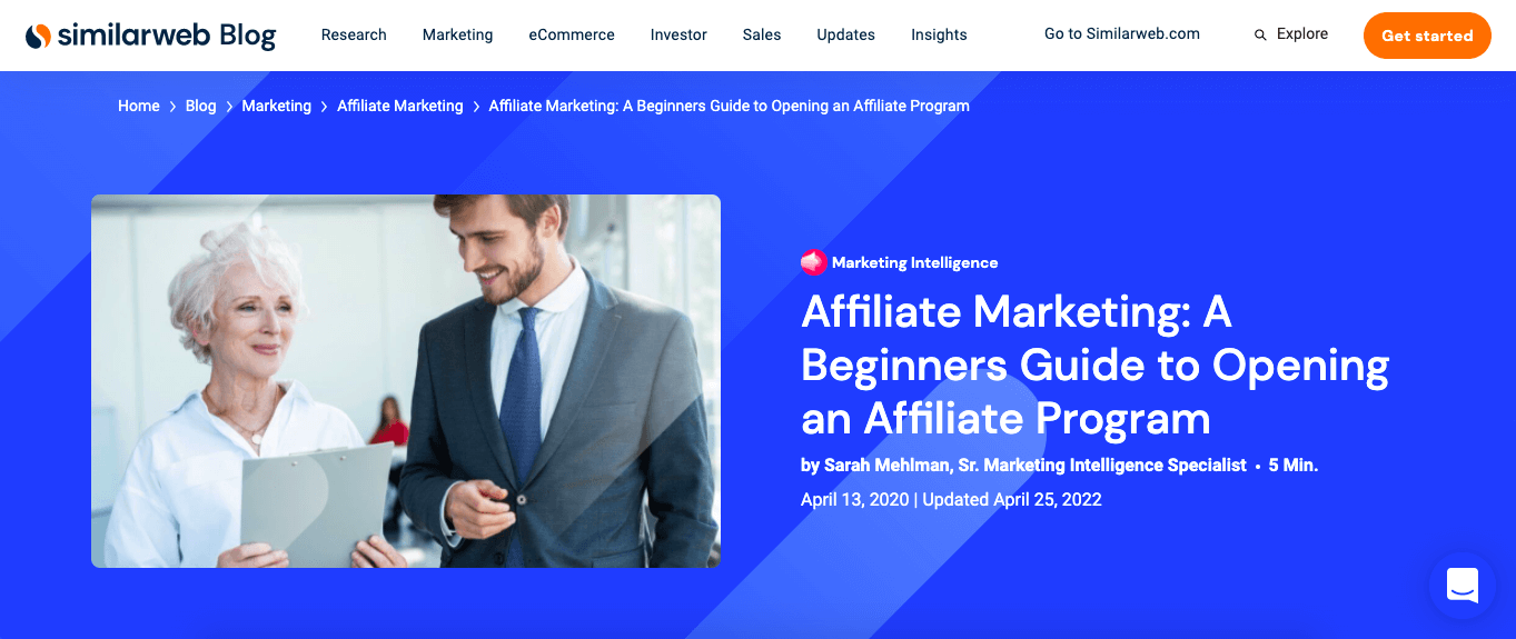 Similarweb-Affiliate-Programm-Management-Säule.