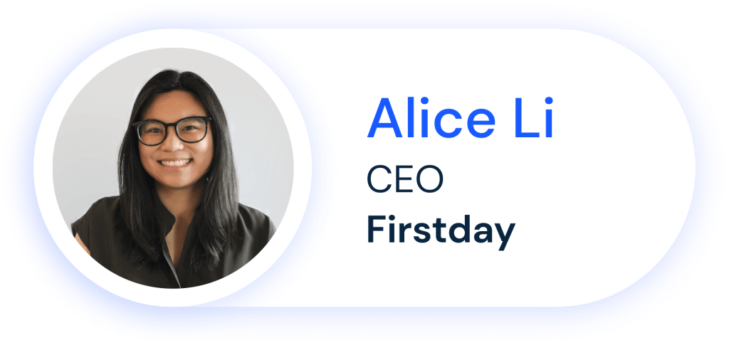 Alice Li (Firstday CEO)