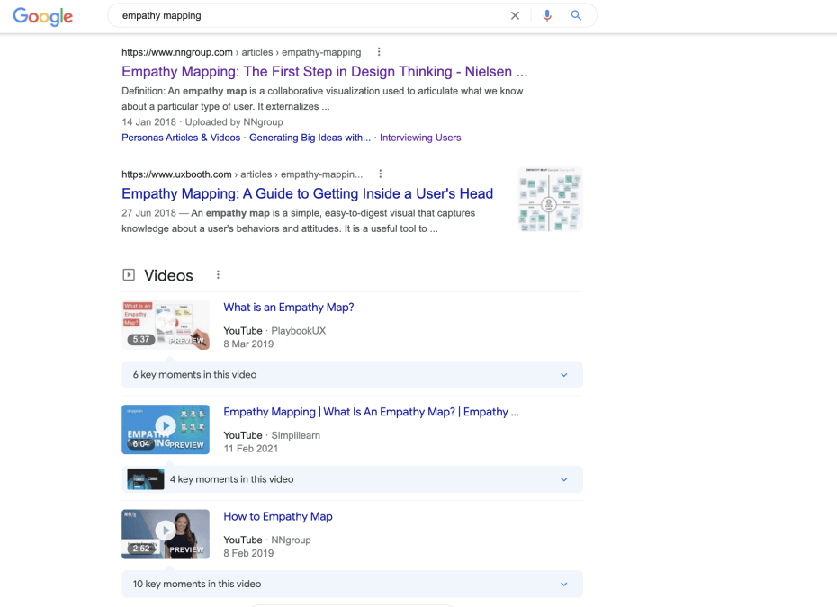 Su Google, l'articolo e il video del sito vengono visualizzati nelle prime posizioni di ricerca.