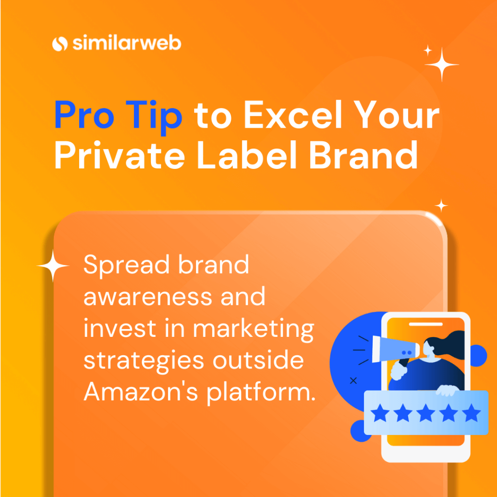 ブランドの認知度を高め、Amazon プラットフォーム外でのマーケティングに投資することで、自社ブランドを凌駕することができます。