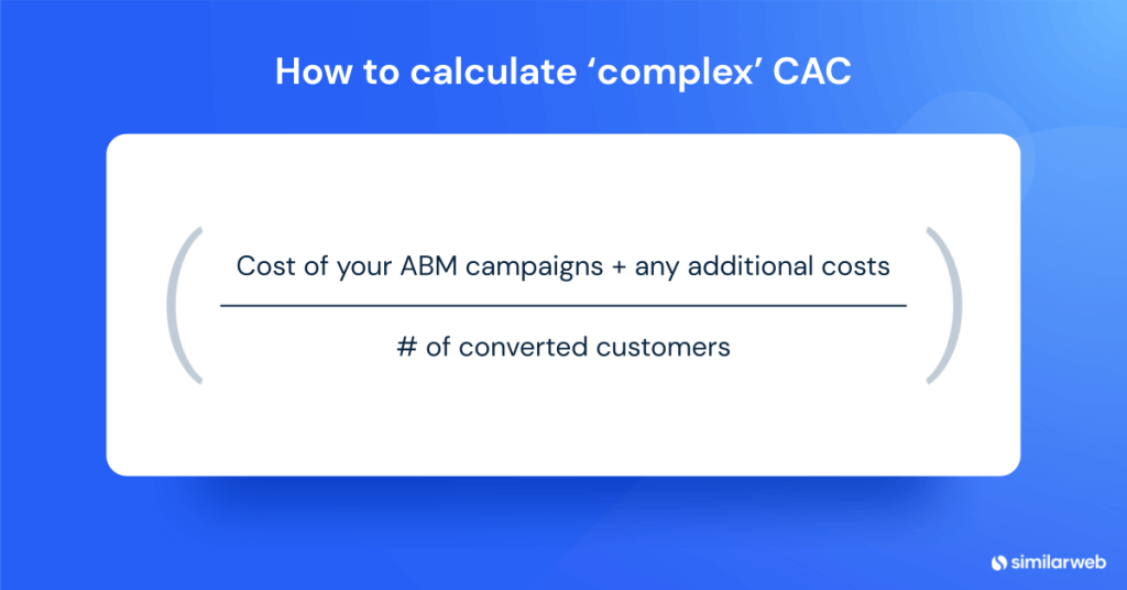 複雜的 CAC - abm 指標