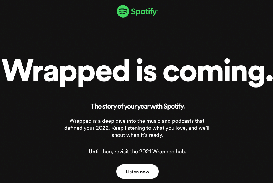 Spotify enveloppé.