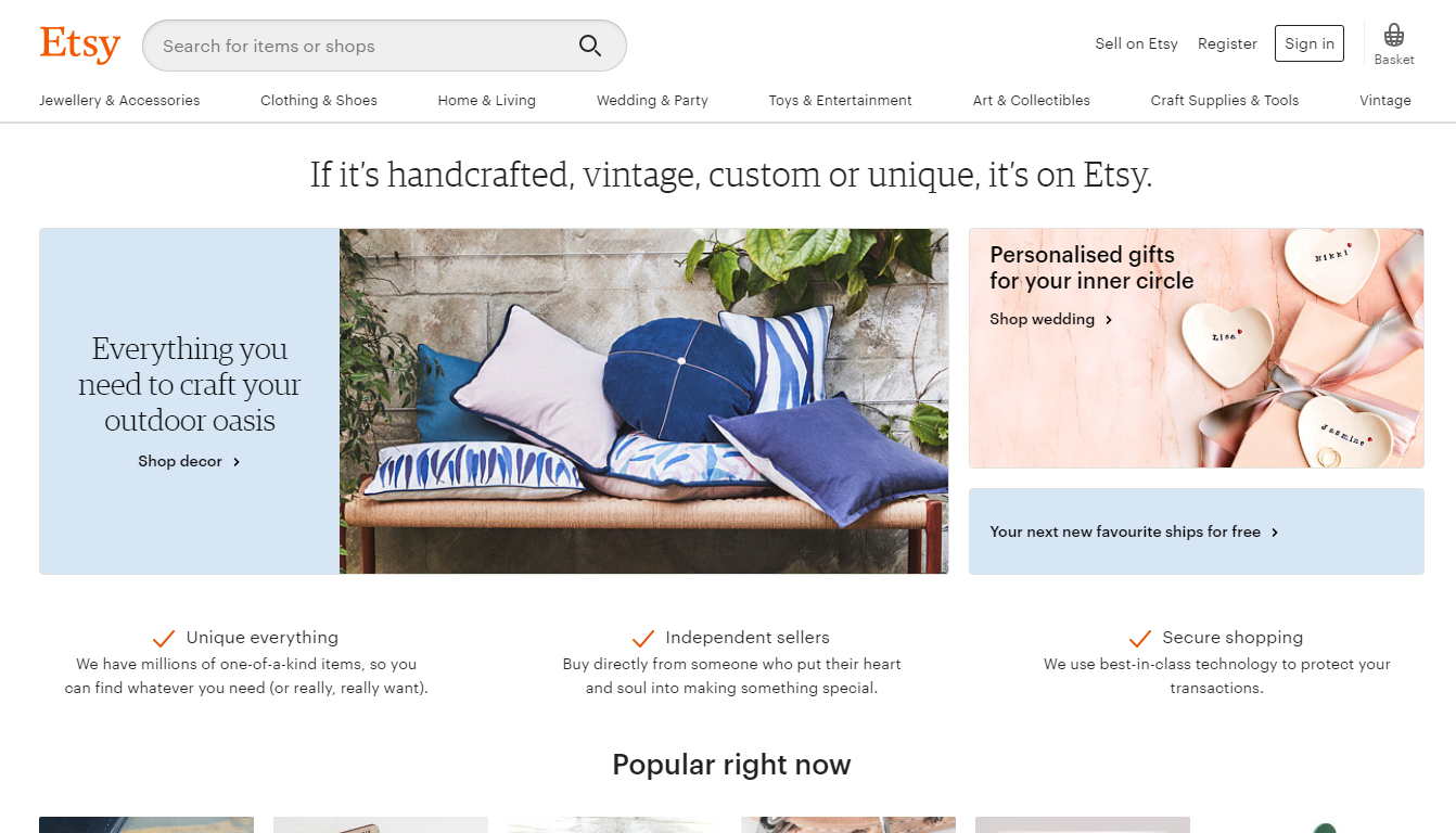 Etsy 市場