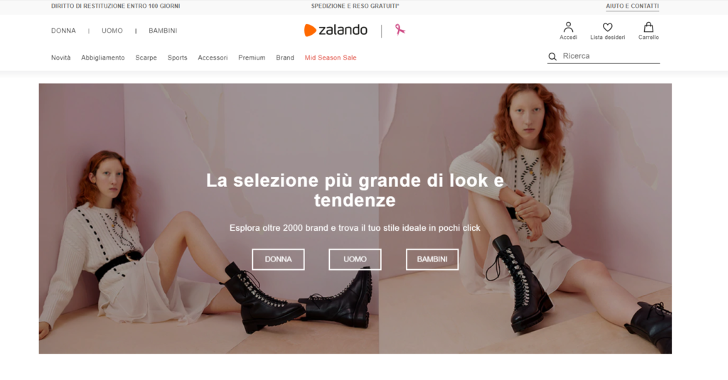 Zalando.it 市场