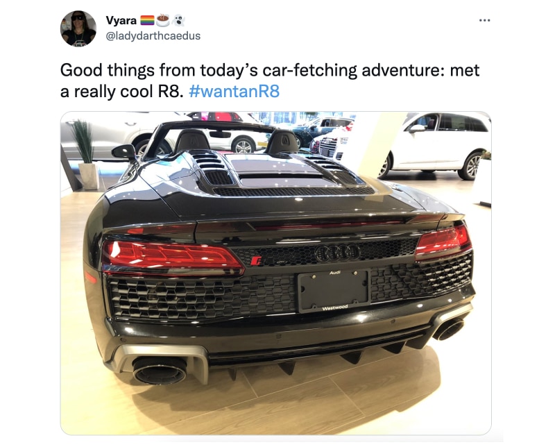 Audi R8 Hashtag-Wettbewerb