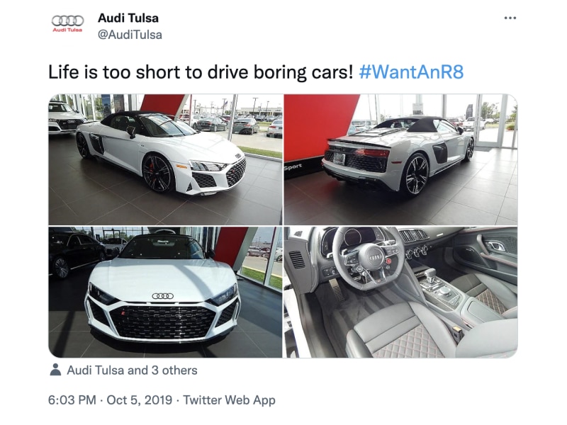 Audi UGC per Twitter