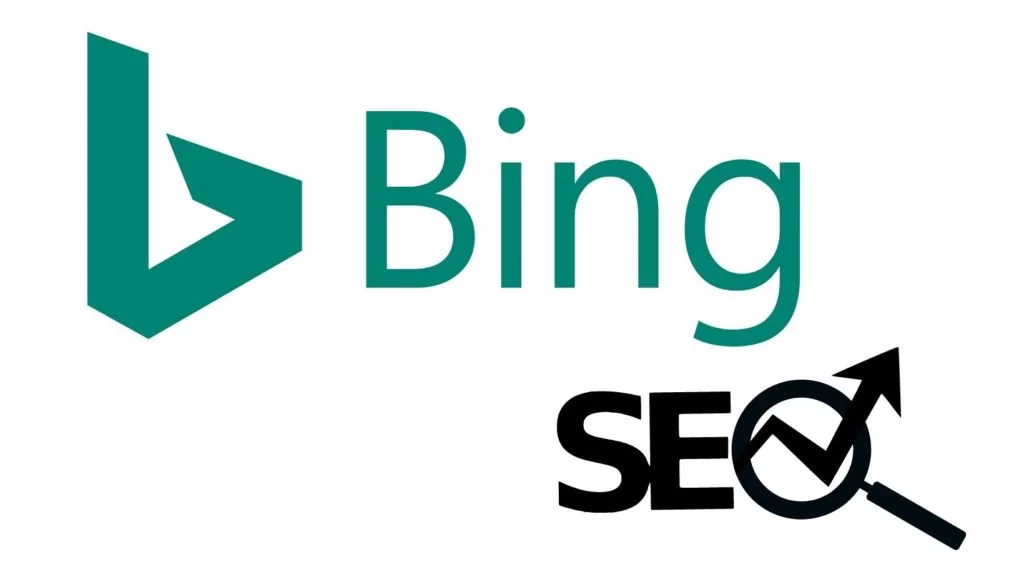 bing 標誌加上文本中的 SEO