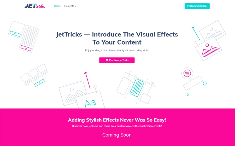 JetTricks – Addon für visuelle Effekte für Elementor WordPress Plugin