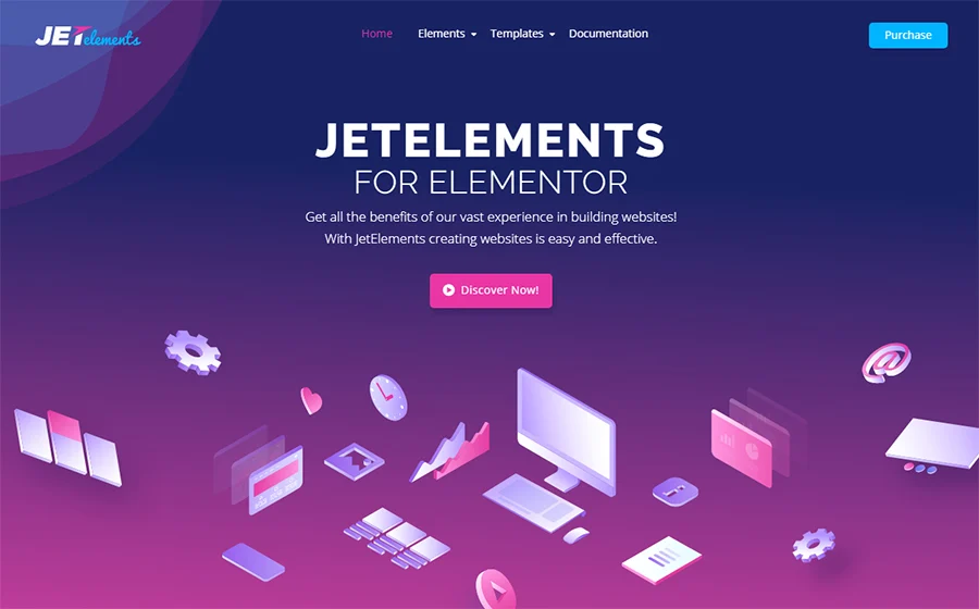 JetElements — dodatek do wtyczki Elementor Page Builder WordPress