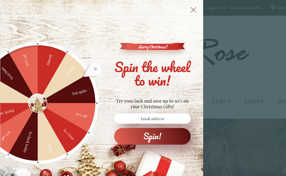 christmas popup 13 - The 14 Most Creative Christmas-Themed Personalization Examples We’ve Seen (+ Templates)