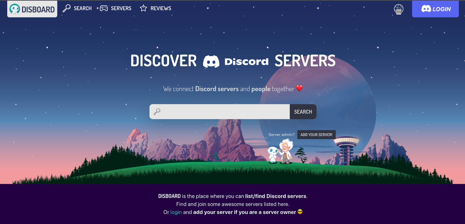 Discord サーバーの検索