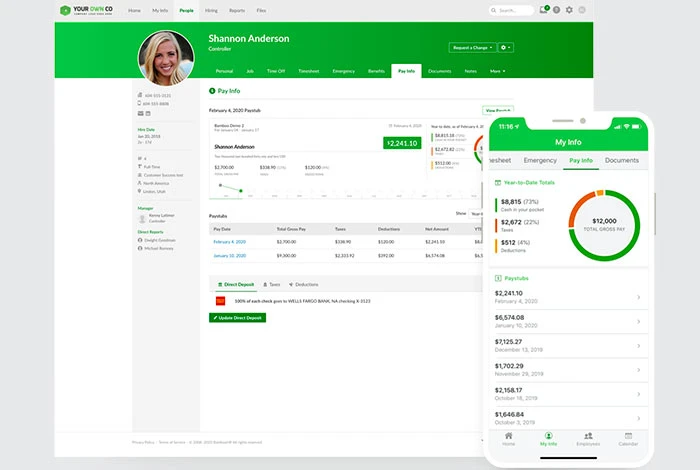 Sistema de gestión de empleados BambooHR