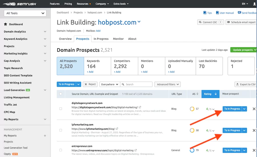 Krótka lista-Link-Prospects