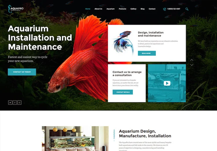 AquaPro WordPress-Theme