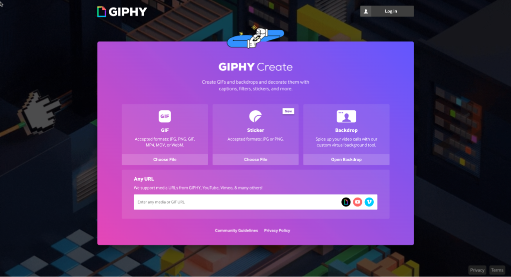 giphy oluşturmak