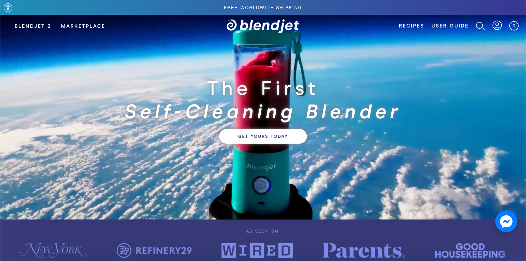 blendjet landing page 02 - What is ROAS (Return On Ad Spend) and How to Improve It