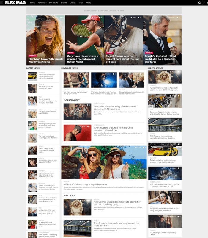 Tema Flex Mag WordPress