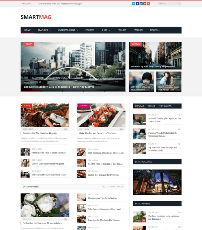 Motyw WordPress SmartMag