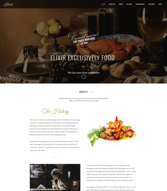 Elixier-Restaurant-Thema