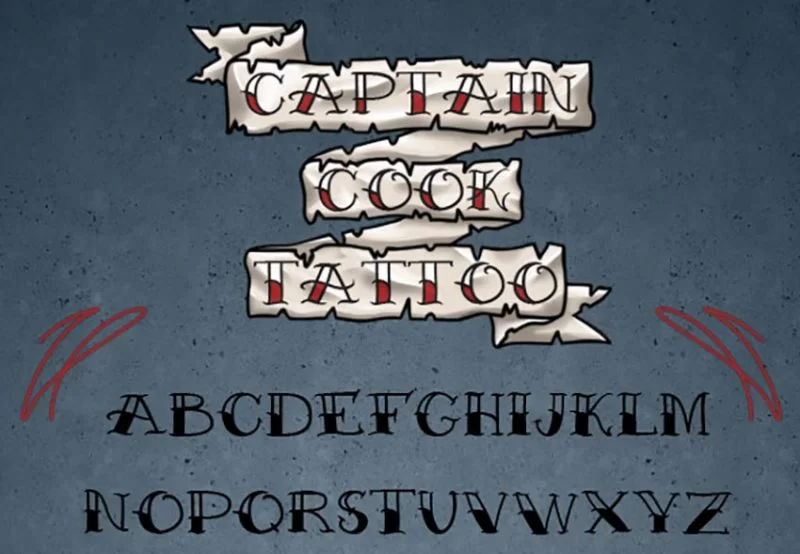 capitaine-cuisinier-tatouage-police