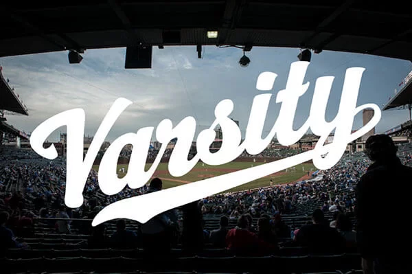 ฟอนต์เล่นหางฟรี Varsity