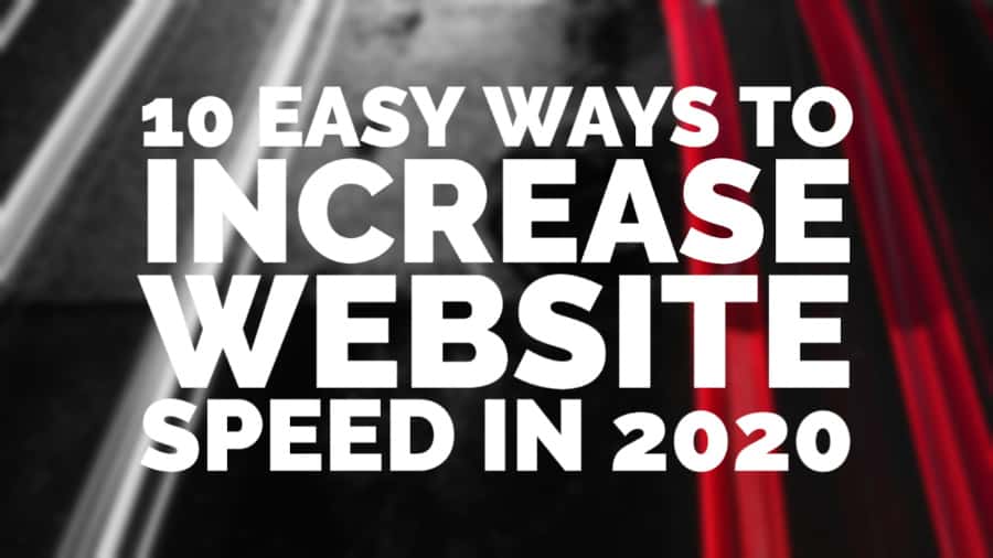 come aumentare la velocità del sito web 2020