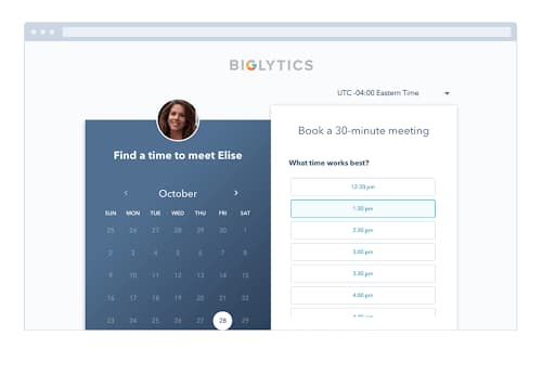 calendário automatizado para representantes de vendas