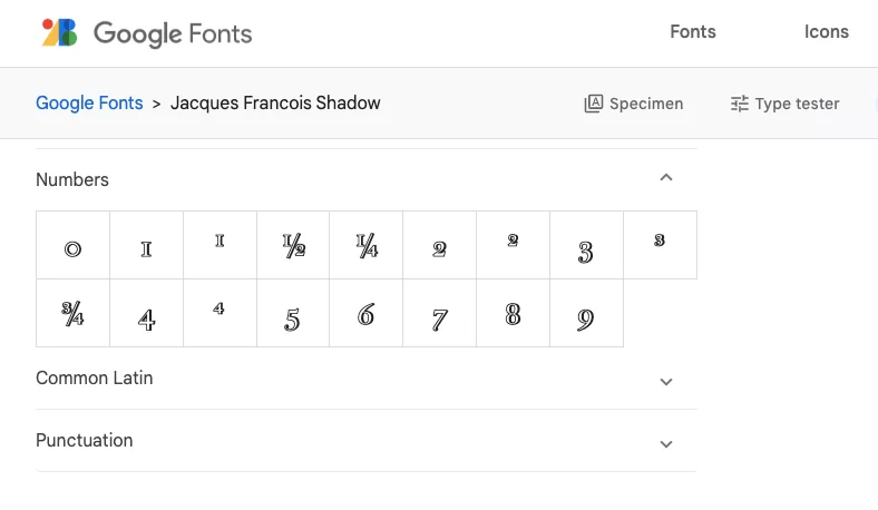 Jacques Francois 阴影字体