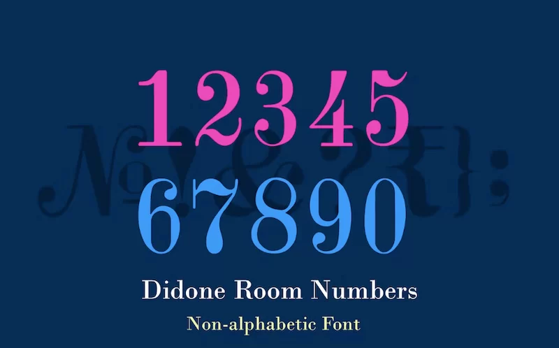 Numéros de chambre Didone