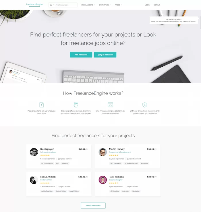 Freelance Engine-Thema