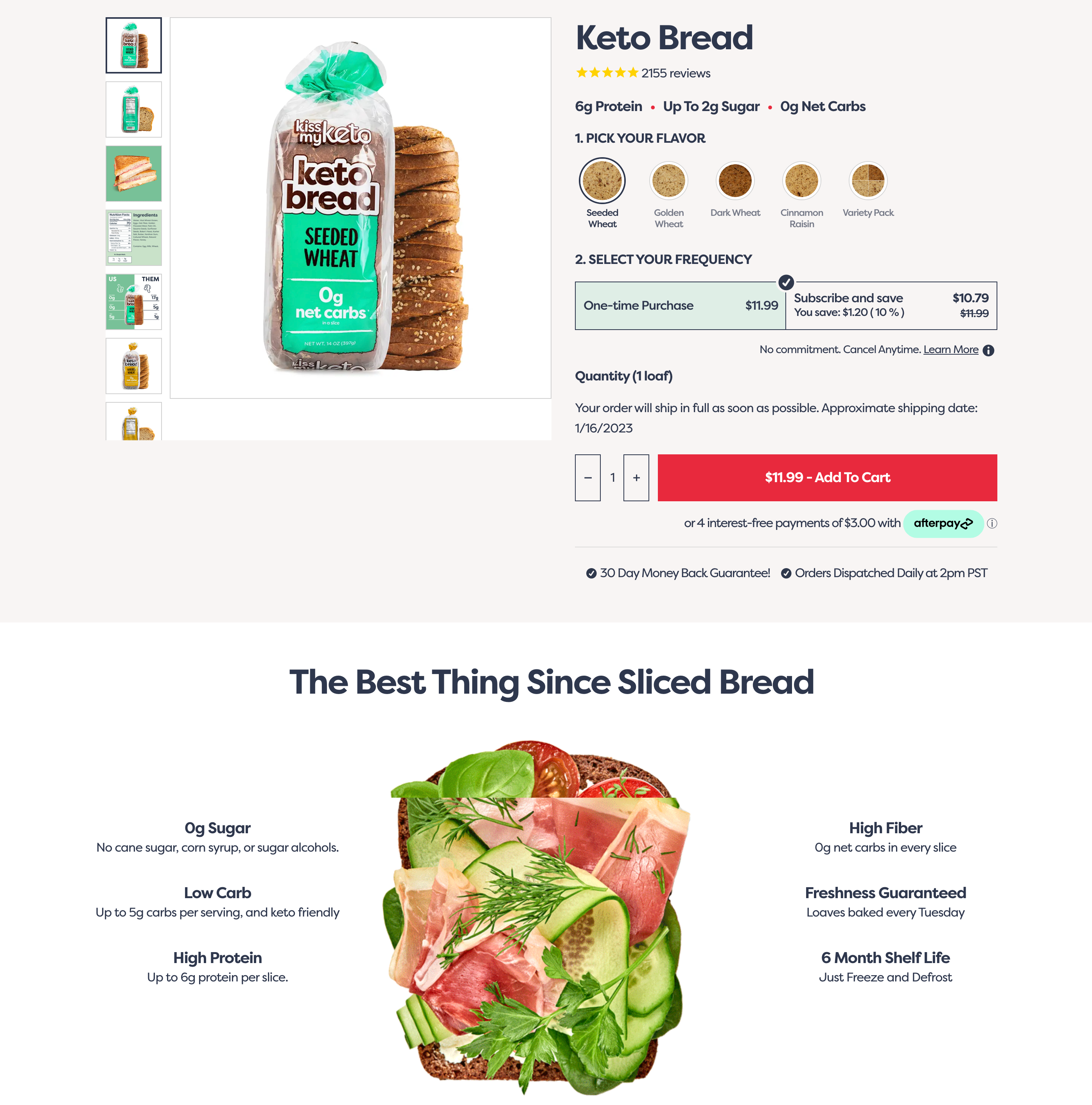 kiss my keto landing page preview - 5 High-Converting Landing Pages You'll Want to Copy + Lessons You Can Learn From Them