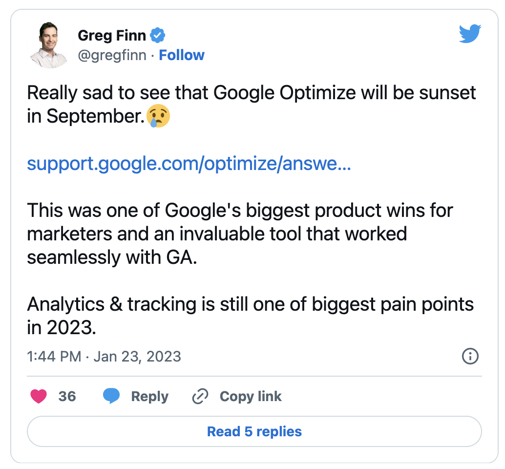 google optimize sunsetting - Top 10 Google Optimize Alternatives in 2023 (Find a Replacement for Google Optimize After Its Sunsetting)