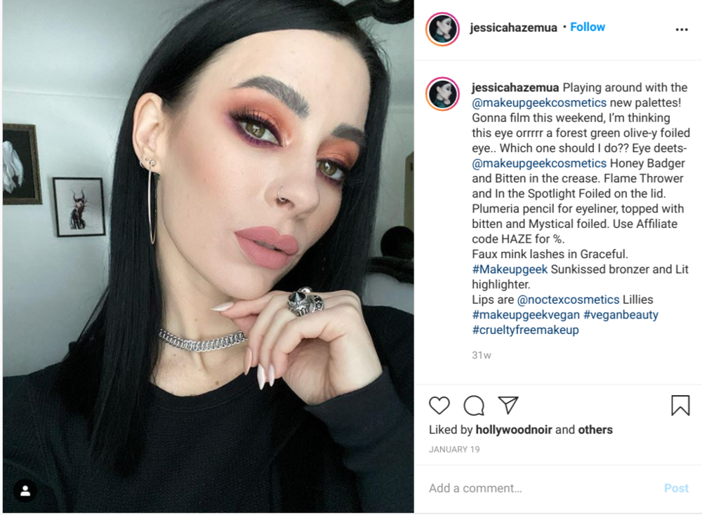 来自 jessicahazemua 在 IG 上关于化妆植物性化妆品的帖子