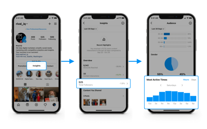 So finden Sie Ihre besten Zeiten zum Posten in Instagram Analytics