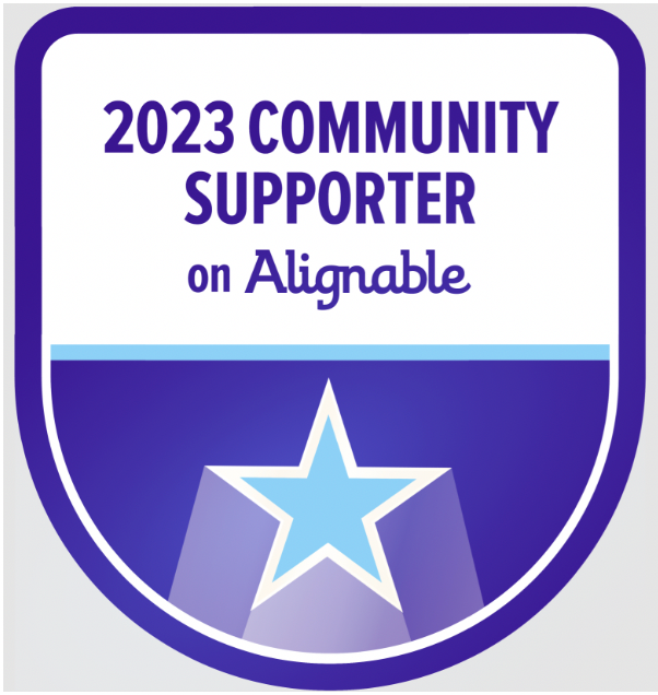 Alignable's 2023 Community Supporter Badge