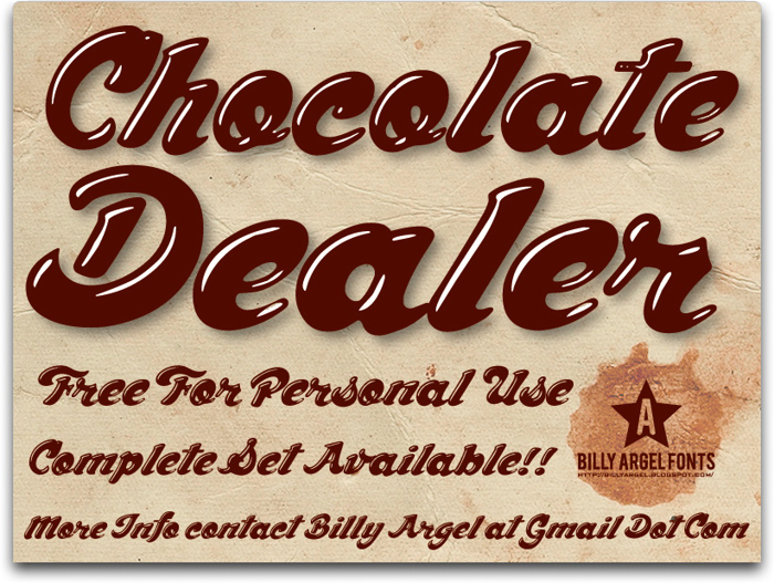 Font Dealer Cokelat