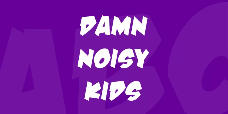 Damn Noisy Kids 글꼴