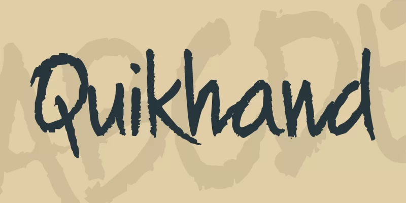 Quikhand-Schriftart