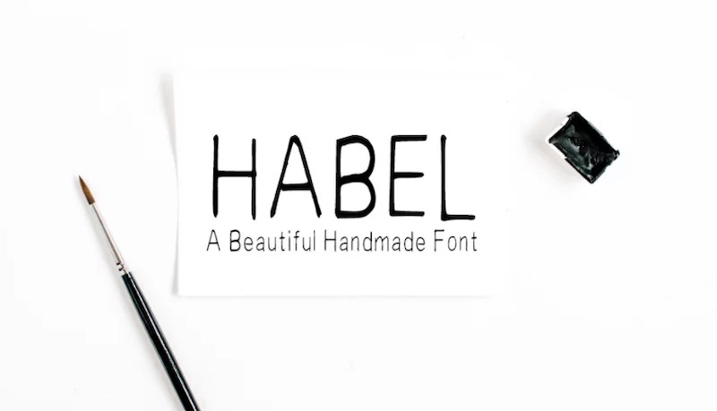 Kostenlose Habel Handschrift Schriftart