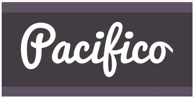 Pacifico 脚本字体