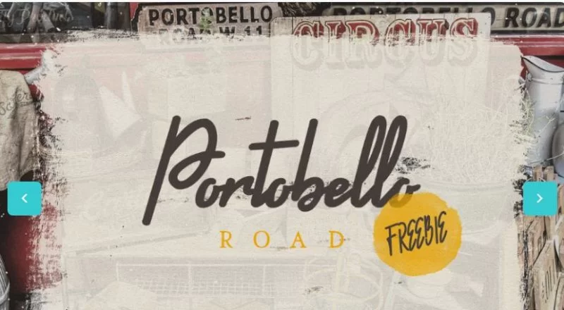 Portobello Road 글꼴 데모