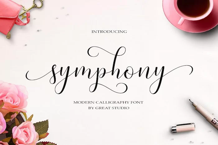 Carattere dello script Symphony