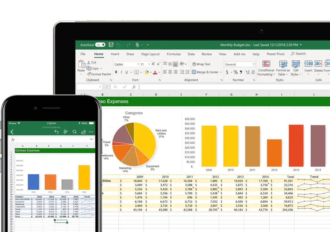 Foaie de calcul Excel