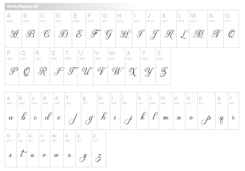 奧利維亞字體