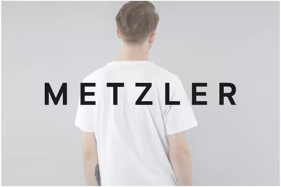 محرف METZLER Minimal Sans-Serif