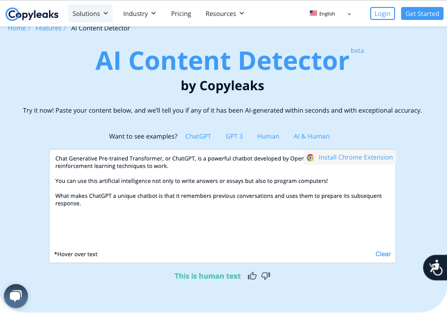 Copyleaks AI 콘텐츠 탐지기