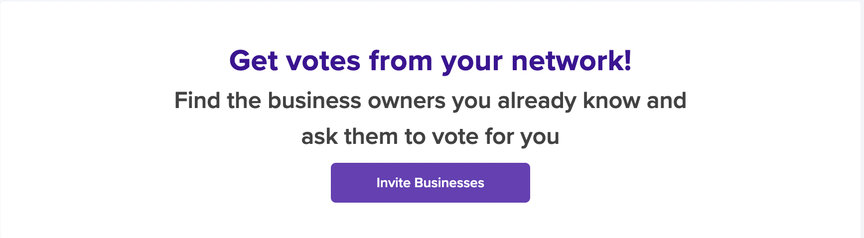 Get Votes From Your Network Button